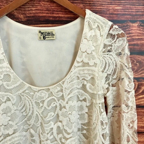 Show Me Your MuMu Fannie Flow Ivory Lace Dress - Picture 3 of 6